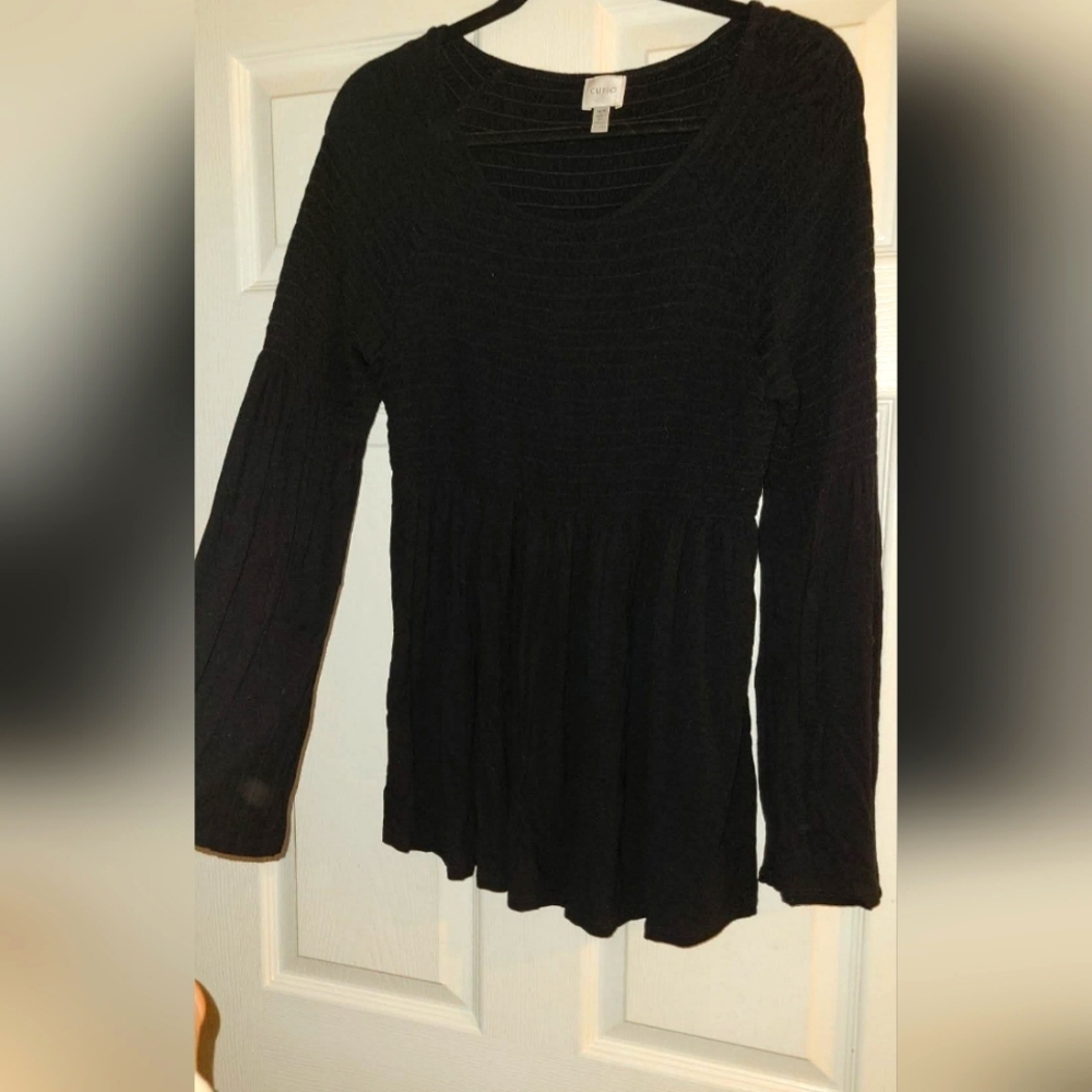 Womens black boutique top